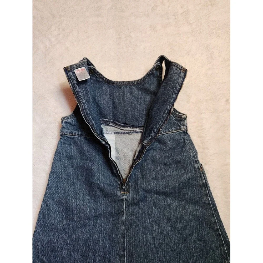 Vintage Gymboree Blue Denim Dress with Embroidery Size 6